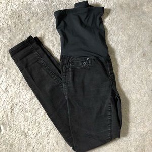 GAP Maternity Skinny Jeans, black, full panel